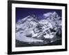 Mount Everest and Ama Dablam Seperated by a Glacier, Nepal-Michael Brown-Framed Photographic Print