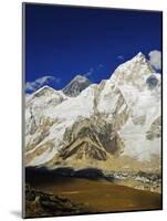 Mount Everest and Nuptse from Kala Patthar, Sagarmatha Natl Park, UNESCO World Heritage Site, Nepal-Jochen Schlenker-Mounted Photographic Print