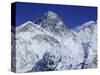 Mount Everest from Kala Pata, Himalayas, Nepal, Asia-David Poole-Stretched Canvas