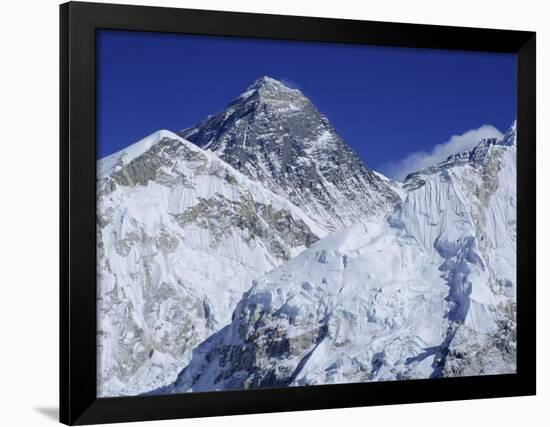 Mount Everest from Kala Pata, Himalayas, Nepal, Asia-David Poole-Framed Photographic Print