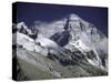 Mount Everest from the North Side, Tibet-Michael Brown-Stretched Canvas