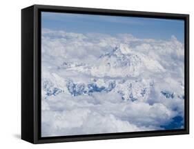 Mount Everest, Himalayas, Border Nepal and Tibet, China-Ethel Davies-Framed Stretched Canvas