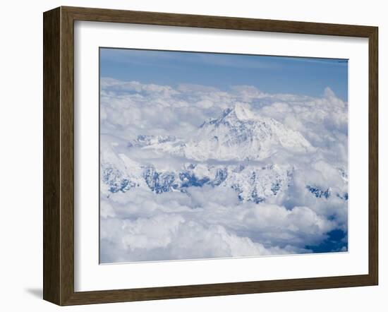 Mount Everest, Himalayas, Border Nepal and Tibet, China-Ethel Davies-Framed Photographic Print