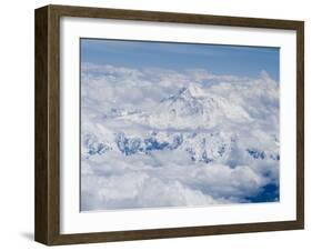 Mount Everest, Himalayas, Border Nepal and Tibet, China-Ethel Davies-Framed Photographic Print