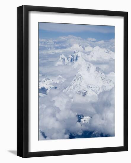 Mount Everest, Himalayas, Border Nepal and Tibet, China-Ethel Davies-Framed Photographic Print