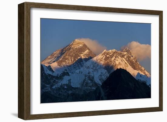 Mount Everest, Nuptse and Lhotse, seen here from Gokyo Ri, Khumbu Region, Nepal, Himalayas, Asia-Alex Treadway-Framed Photographic Print