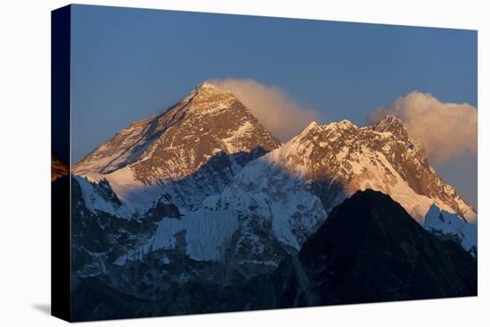 Mount Everest, Nuptse and Lhotse, seen here from Gokyo Ri, Khumbu Region, Nepal, Himalayas, Asia-Alex Treadway-Stretched Canvas