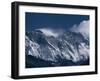 Mount Everest, Peak on the Left with Snow Plume, Seen Over Nuptse Ridge, Himalayas, Nepal-Tony Waltham-Framed Photographic Print