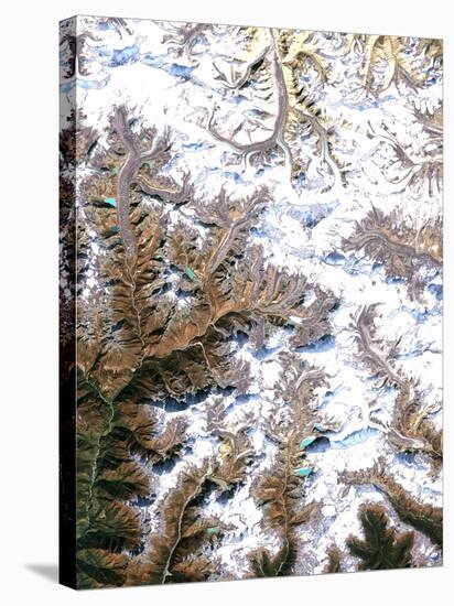 Mount Everest, Satellite Image-PLANETOBSERVER-Stretched Canvas