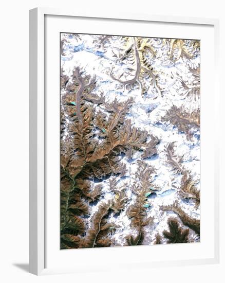 Mount Everest, Satellite Image-PLANETOBSERVER-Framed Photographic Print