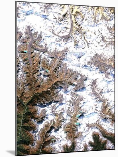 Mount Everest, Satellite Image-PLANETOBSERVER-Mounted Photographic Print