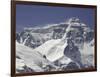 Mount Everest with Plumes, Tibet-Michael Brown-Framed Premium Photographic Print