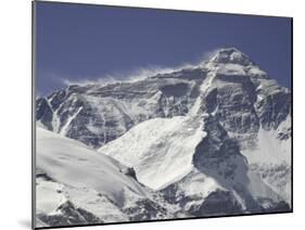 Mount Everest with Plumes, Tibet-Michael Brown-Mounted Photographic Print