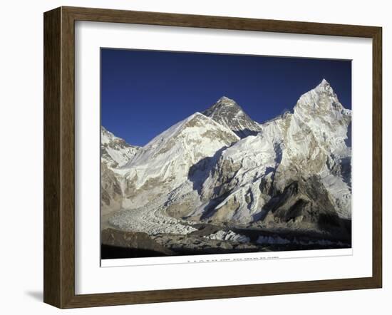 Mount Everest-AdventureArt-Framed Premium Photographic Print