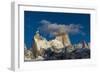 Mount Fitz Roy and Cerro Torre, Los Glaciares National Park, Patagonia, Argentina-Ed Rhodes-Framed Photographic Print