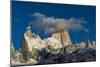 Mount Fitz Roy and Cerro Torre, Los Glaciares National Park, Patagonia, Argentina-Ed Rhodes-Mounted Photographic Print