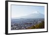 Mount Fuji, 3776M, UNESCO World Heritage Site, and Autumn Colours, Honshu, Japan, Asia-Christian Kober-Framed Photographic Print