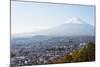 Mount Fuji, 3776M, UNESCO World Heritage Site, and Autumn Colours, Honshu, Japan, Asia-Christian Kober-Mounted Photographic Print