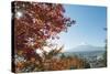 Mount Fuji, 3776M, UNESCO World Heritage Site, and Autumn Colours, Honshu, Japan, Asia-Christian Kober-Stretched Canvas