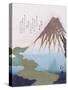 Mount Fuji above the Clouds, C. 1820 (Colour Woodblock Print)-Toyota Hokkei-Stretched Canvas