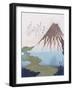 Mount Fuji above the Clouds, C. 1820 (Colour Woodblock Print)-Toyota Hokkei-Framed Giclee Print