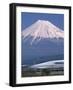 Mount Fuji and Bullet Train (Shinkansen), Honshu, Japan-Steve Vidler-Framed Photographic Print
