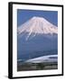 Mount Fuji and Bullet Train (Shinkansen), Honshu, Japan-Steve Vidler-Framed Photographic Print