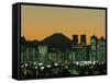 Mount Fuji and City Skyline, Tokyo, Honshu, Japan-null-Framed Stretched Canvas