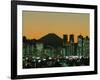 Mount Fuji and City Skyline, Tokyo, Honshu, Japan-null-Framed Photographic Print