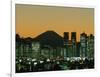 Mount Fuji and City Skyline, Tokyo, Honshu, Japan-null-Framed Photographic Print