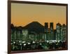 Mount Fuji and City Skyline, Tokyo, Honshu, Japan-null-Framed Photographic Print