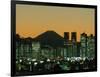 Mount Fuji and City Skyline, Tokyo, Honshu, Japan-null-Framed Photographic Print