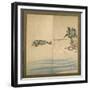 Mount Fuji and Enoshima, Edo Period, C.1825-Katsushika Hokusai-Framed Giclee Print