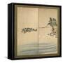 Mount Fuji and Enoshima, Edo Period, C.1825-Katsushika Hokusai-Framed Stretched Canvas