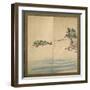 Mount Fuji and Enoshima, Edo Period, C.1825-Katsushika Hokusai-Framed Giclee Print