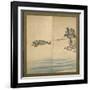 Mount Fuji and Enoshima, Edo Period, C.1825-Katsushika Hokusai-Framed Giclee Print