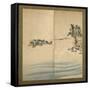 Mount Fuji and Enoshima, Edo Period, C.1825-Katsushika Hokusai-Framed Stretched Canvas