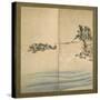 Mount Fuji and Enoshima, Edo Period, C.1825-Katsushika Hokusai-Stretched Canvas