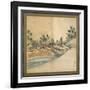 Mount Fuji and Enoshima, Edo Period, C.1825-Katsushika Hokusai-Framed Giclee Print