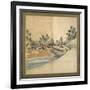 Mount Fuji and Enoshima, Edo Period, C.1825-Katsushika Hokusai-Framed Giclee Print