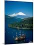 Mount Fuji and Lake Ashi, Hakone, Honshu, Japan-Steve Vidler-Mounted Photographic Print