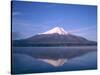 Mount Fuji and Lake Yamanaka, Honshu, Japan-null-Stretched Canvas