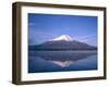 Mount Fuji and Lake Yamanaka, Honshu, Japan-null-Framed Premium Photographic Print
