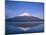 Mount Fuji and Lake Yamanaka, Honshu, Japan-null-Mounted Premium Photographic Print