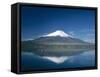 Mount Fuji and Lake Yamanaka, Honshu, Japan-null-Framed Stretched Canvas