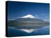 Mount Fuji and Lake Yamanaka, Honshu, Japan-null-Stretched Canvas