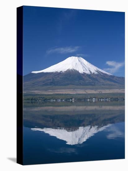 Mount Fuji and Lake Yamanaka, Honshu, Japan-null-Stretched Canvas