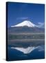 Mount Fuji and Lake Yamanaka, Honshu, Japan-null-Stretched Canvas