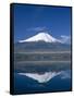 Mount Fuji and Lake Yamanaka, Honshu, Japan-null-Framed Stretched Canvas