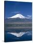 Mount Fuji and Lake Yamanaka, Honshu, Japan-null-Stretched Canvas